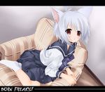  animal_ears artist_request born_freaks! cat_ears child collar school_uniform solo white_hair 