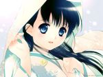  888 black_hair blue_eyes copyright_request japanese_clothes long_hair solo 