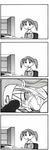  2boys 4koma azuma_kiyohiko azumanga_daiou bridget_(guilty_gear) comic computer greyscale guilty_gear magi male_focus mihama_chiyo monochrome multiple_boys penis pornography short_twintails third-party_edit twintails yaoi 