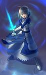  armor artoria_pendragon_(all) energy_sword fate/stay_night fate_(series) saber solo sword uni weapon 