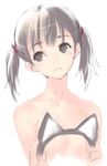  animal_ears brown_hair cat_ears flat_chest kawata_hisashi nude routes sketch solo twintails 