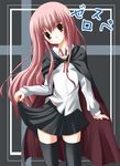  long_hair louise_francoise_le_blanc_de_la_valliere miniskirt odayan skirt solo thighhighs zero_no_tsukaima zettai_ryouiki 