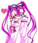  artist_request character_doll euryale fate/hollow_ataraxia fate/stay_night fate_(series) heart long_hair multiple_girls purple_hair rider siblings sisters stheno twins very_long_hair 