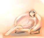  barefoot closed_eyes couch feet ikeda_jun_(mizutamari) original sketch sleeping solo source_request 