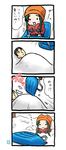  1girl 4koma :3 churuya comic eretto nyoro~n snow suzumiya_haruhi_no_yuuutsu translated 