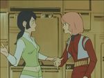  80s animated animated_gif bright_slap densetsu_kyojin_ideon karala_ajiba lowres multiple_girls non-web_source oldschool sheryl_formosa slapping 