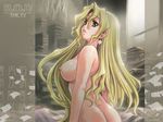  ass blonde_hair book breasts earrings jewelry large_breasts long_hair maruto! michelle_cheung nipples nude r.o.d_the_tv read_or_die solo wallpaper yellow_eyes 