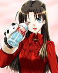  artist_request bottle fate/stay_night fate_(series) puppet solo toosaka_rin turtleneck 