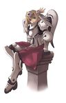  alternate_costume ar_tonelico ar_tonelico_i armor armored_dress aurica_nestmile blonde_hair blue_eyes fantasy highres nagi_ryou official_art solo stand 