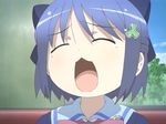  :3 gakuen_utopia_manabi_straight! inamori_mika screencap seiou_gakuen_school_uniform solo yawning 