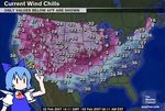  cirno solo temperature third-party_edit touhou weather |_| 