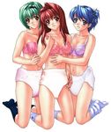  3girls diaper multiple_girls socks tagme 