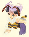  antennae bee_girl breasts insect_girl large_breasts monster_girl nanase_aoi q-bee solo vampire_(game) wings 
