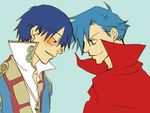  2boys blush kamina lowres multiple_boys simon tengen_toppa_gurren-lagann tengen_toppa_gurren_lagann time_paradox 