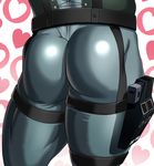  ass bara heart hearts male male_focus metal_gear metal_gear_(series) metal_gear_solid skin_tight skintight solid_snake 