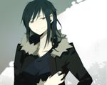  black_hair durarara! long_hair orihara_izaya red_eyes 