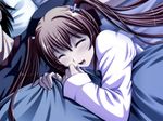  bed blush erika_inaba futari_no_erika happy sleeping 