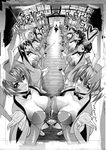  animal_ears ayanami_rei bunny_ears bunny_girl bunny_tail bunnysuit caw=zoo censored cum fishnet_pantyhose fishnets futanari greyscale highres lal'c_mellk_mal long_hair monochrome multiple_girls multiple_penises neon_genesis_evangelion old_coco pantyhose penis short_hair souryuu_asuka_langley tail tengen_toppa_gurren_lagann top_wo_nerae_2! wrist_cuffs 