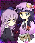  bad_id bad_pixiv_id cosplay costume_switch crossover multiple_girls panty_&amp;_stocking_with_garterbelt patchouli_knowledge patchouli_knowledge_(cosplay) purintowswsp purple_hair stocking_(psg) stocking_(psg)_(cosplay) touhou 