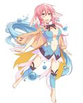  bad_id bad_pixiv_id barefoot breasts head_fins long_hair nantacky2000 persia_(rune_factory) pink_hair red_eyes ribbon rune_factory rune_factory_3 solo 