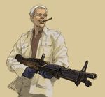  aka_bobo cigar grey_hair gun highres john_&quot;hannibal&quot;_smith m60 machine_gun male_focus solo the_a-team weapon 