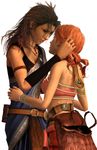  2girls 3d final_fantasy final_fantasy_xiii multiple_girls oerba_dia_vanille oerba_yun_fang yuri 