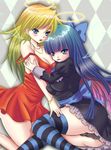  :p angel ass blush breasts cleavage dress goth gothic halo panties panty_&amp;_stocking_with_garterbelt panty_(character) panty_(psg) smile stocking_(character) stocking_(psg) tongue tongue_out underwear wings 