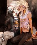  2boys bakura_ryou dark_skin male male_focus marik_ishtar multiple_boys ryou_bakura yami_bakura yu-gi-oh! yuu-gi-ou_duel_monsters 