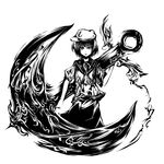  acryl bad_id bad_pixiv_id greyscale highres monochrome murasa_minamitsu solo touhou 