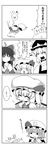  5girls :3 comic flandre_scarlet giving_up_the_ghost greyscale hakurei_reimu highres izayoi_sakuya kirisame_marisa monochrome multiple_girls o_o remilia_scarlet solid_circle_eyes touhou translated yamato_damashi 