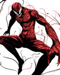  bad_pixiv_id banned_artist carnage_(marvel) highres marvel s_tanly simple_background solo symbiote 