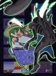  alien_(movie) bad_id bad_pixiv_id blood crossover decapitation detached_sleeves empty_eyes gohei hat it_conquered_the_world kochiya_sanae parody pyonta rodney splatterhouse touhou xenomorph zontar 