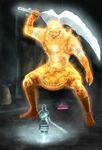  demon's_souls glowing highres old_hero r431 souls_(from_software) sword weapon 