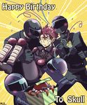  birthday blush helmet katekyo_hitman_reborn katekyo_hitman_reborn! motorcycle_helmet multiple_boys octopus piercing purple_hair skull_(reborn) sunglasses 