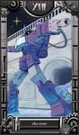 arm_cannon backpack bag gears highres night no_humans robot screw sewer shockwave_(transformers) star_(sky) tarot transformers water weapon zui_(es_nug) 