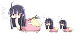  arekkusu bad_id bad_pixiv_id black_hair blush branch houraisan_kaguya jeweled_branch_of_hourai kameya long_hair no_humans smile tail touhou what 