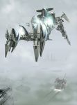  03-aaliyah armored_core armored_core_4 flares flying from_software grenade_cannon gun mecha military_vehicle rifle sniper_cannon tank weapon 