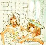  bath bathing couple katsura_miya lowres maka_albarn soul_eater soul_eater_(character) 