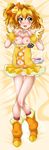  absurdres breasts cure_pine dakimakura fresh_precure! fresh_pretty_cure! hair_ornament heart heart_hands highres magical_girl no_panties precure pretty_cure pussy uncensored yamabuki_inori 