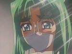  gag glasses green_hair mask otn tears 