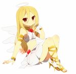  afuro_terumi angel bad_id bad_pixiv_id bisuko_(bisco_mm) blonde_hair cosplay halo inazuma_eleven inazuma_eleven_(series) jewelry long_hair male_focus multiple_wings otoko_no_ko panty_&amp;_stocking_with_garterbelt panty_(psg) panty_(psg)_(cosplay) red_eyes solo wings 