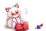  blush chibi fujiwara_no_mokou looking_at_viewer solo touhou yetworldview_kaze 