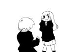  2girls animated animated_gif fighting kicking multiple_girls punching school_uniform tsukumizu_yuu violence 