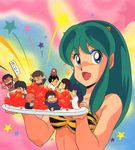  bikini blue_eyes bra breasts chibi fujinami_ryuunosuke green_hair horns lingerie long_hair lum megane_(urusei_yatsura) mendou_shuutarou miyake_shinobu moroboshi_ataru oni ryuunosuke&#039;s_father ryuunosuke's_father sakura_(urusei_yatsura) sakuranbou smile swimsuit underwear urusei_yatsura 