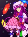  ash_(pixiv) bad_id bad_pixiv_id blue_eyes book hat patchouli_knowledge purple_hair solo touhou 