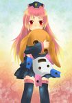  arietta blush boots gothic_lolita lolita_fashion long_hair pink_hair stuffed_animal stuffed_toy tales_of_(series) tales_of_the_abyss thigh_boots thighhighs zettai_ryouiki 