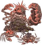  ???????? crab creepy dead death evil kingler krabby lowres pixel_art pokemon unko_sarada_tokisada 