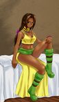  arc_the_lad breasts dark_skin highres no_bra sania_(arc_the_lad) solo 