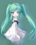  bad_id bad_pixiv_id bangs dress hatsune_miku long_hair solo twintails very_long_hair vocaloid yanusu 