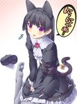  animal_ears bad_id bad_pixiv_id bell cat_ears cat_tail fang feet gokou_ruri gothic_lolita ibuki_mana jingle_bell lolita_fashion mary_janes ore_no_imouto_ga_konna_ni_kawaii_wake_ga_nai pantyhose purple_eyes shoes single_shoe solo tail 